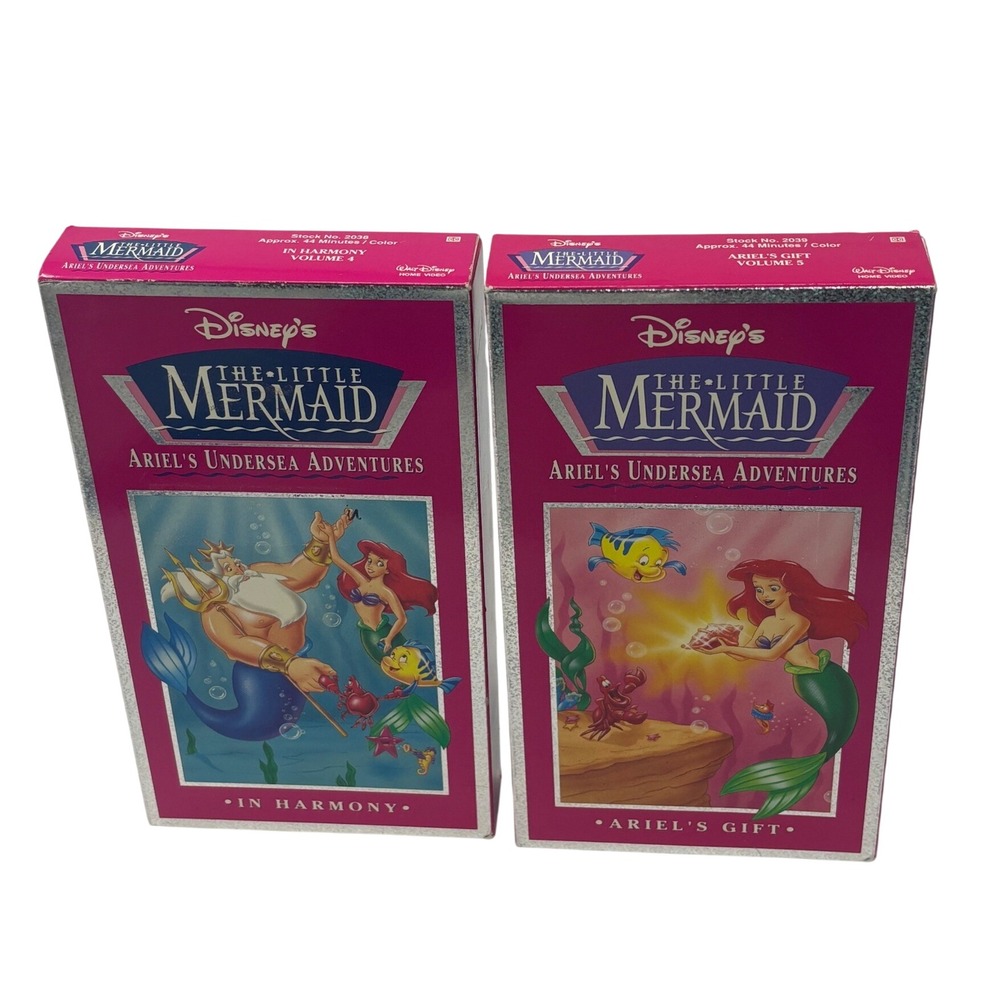 Disney The Little Mermaid Ariels Undersea Adventures VHS Vol 4 5 90's nostalgic